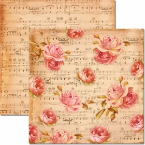 Papel Scrap - SC-203 - Música e Flores