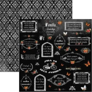 Papel Scrap - SC-320 - Chalkboard 4