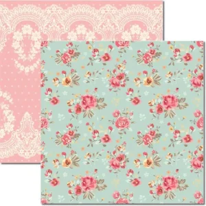Papel Scrap - SC-314 - Floral e Renda