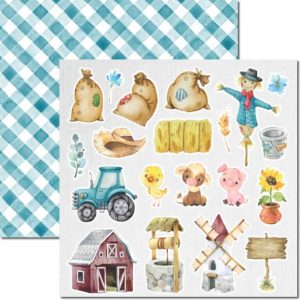 Papel Scrap - SC-682- Farm House Baby 7