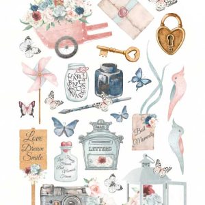 Papel Scrap - Coleção Blush - Elementos Recortes