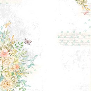 Papel scrap Coleção Bloom - Bouquet