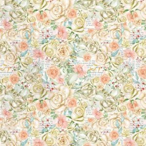 Papel scrap Coleção Bloom - Floral