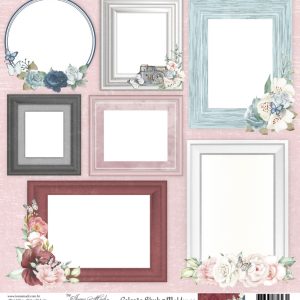 Papel Scrap - Coleção Blush - Molduras
