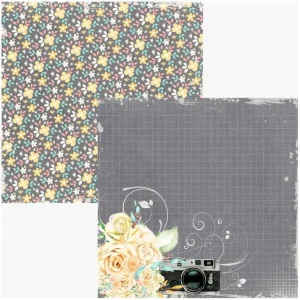 Papel scrap Coleção Bloom - Máquina Fotográfica