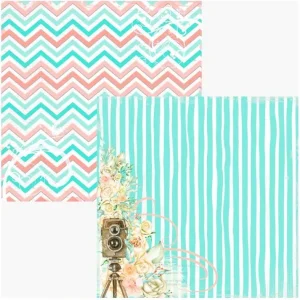 Papel scrap Coleção Bloom - Máquina Retrô