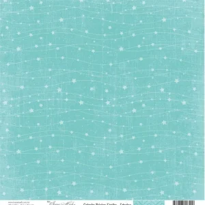Papel Scrap - Coleção Básica Caribe - Estrelas