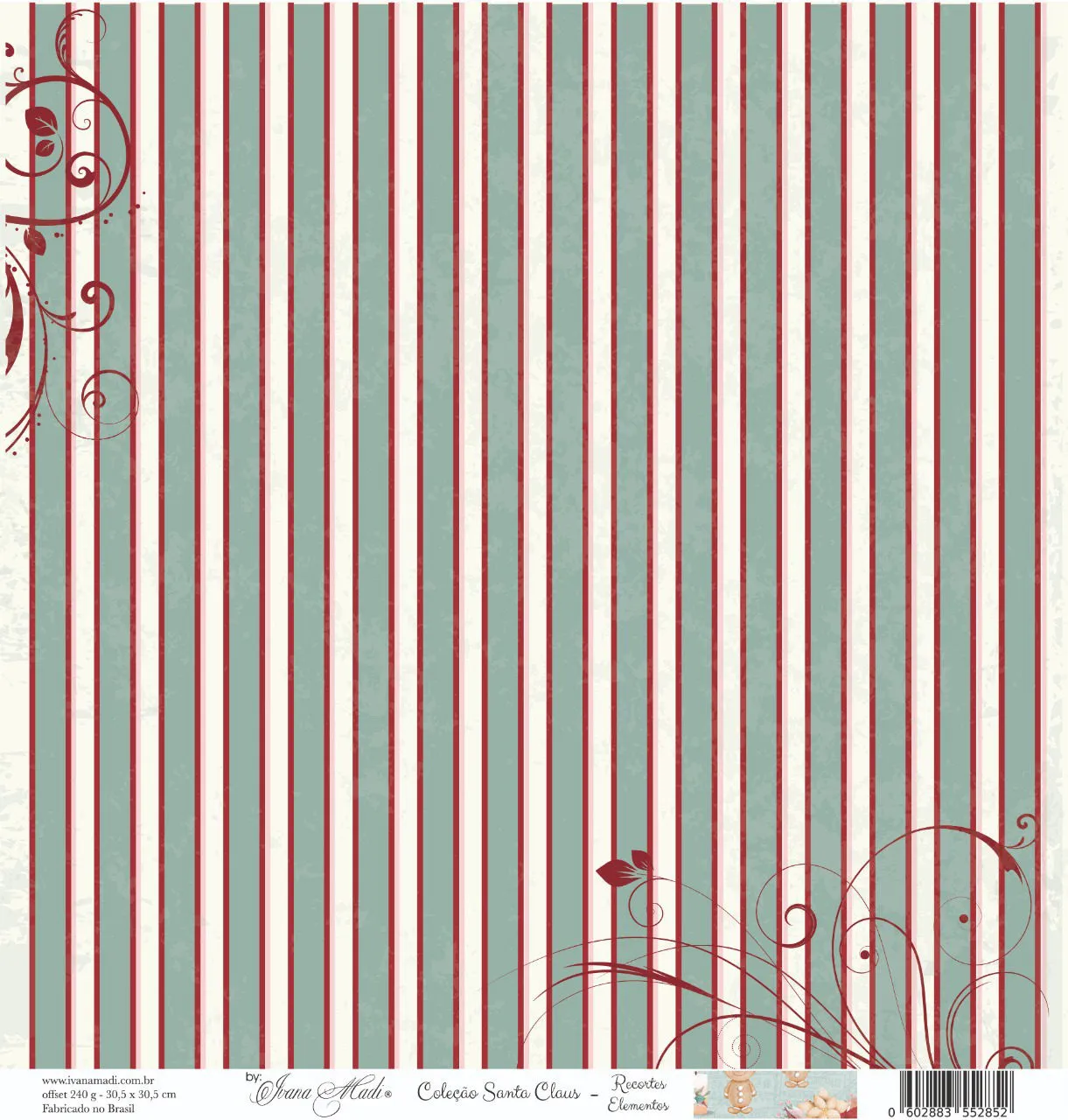 Papel Scrap - Coleção Santa Claus - Recortes Elementos - Imagem 2
