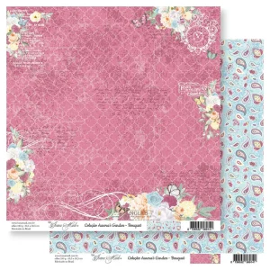 Papel scrap Coleção Aurora's Garden - Bouquet