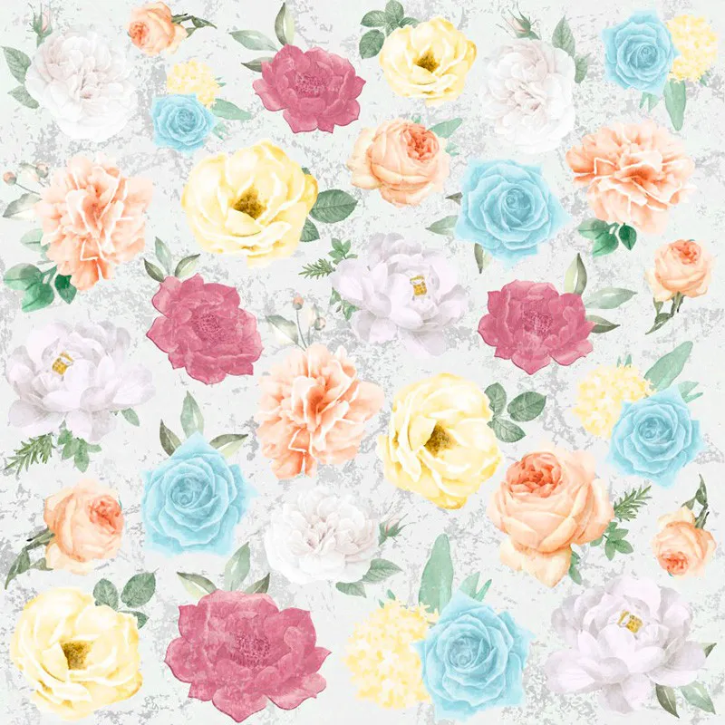 Papel scrap Coleção Aurora's Garden - Flores Recortes - Imagem 2