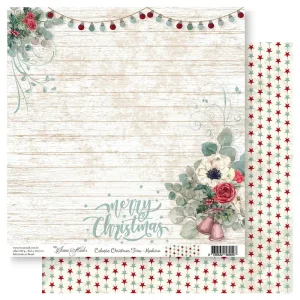 Papel scrap Coleção Christmas Time - Madeira