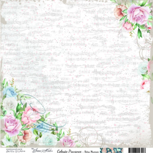 Papel Scrap - Coleção Provence - Notas Musicais