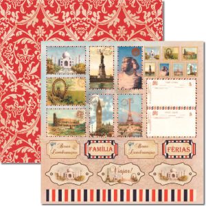 Papel Scrap - SC-281 - Viagem Tags