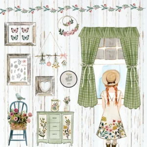 Papel Scrap - Coleção Simplesmente Annie DP -SA - 01 MARAVILHADA