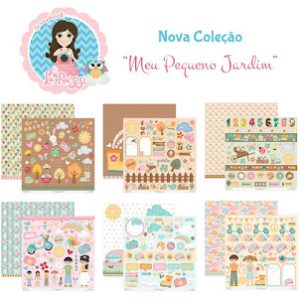 Papel Scrap - Coleção "Meu Pequeno Jardim"-01