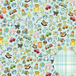 Papel Scrap - Coleção Meu Menino - Ícones
