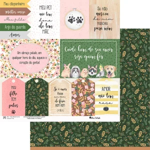 Papel Scrap - Coleção My Pets - Mari Terleski - MMCMP-04 - My Best Friend