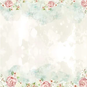 Papel Scrap - Coleção Mini Diva DP - MD - 06 Peônias