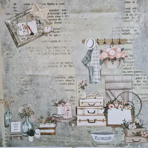 Papel Scrap - Coleção Simplesmente Annie DP -SA - 03 GREEN GABLES