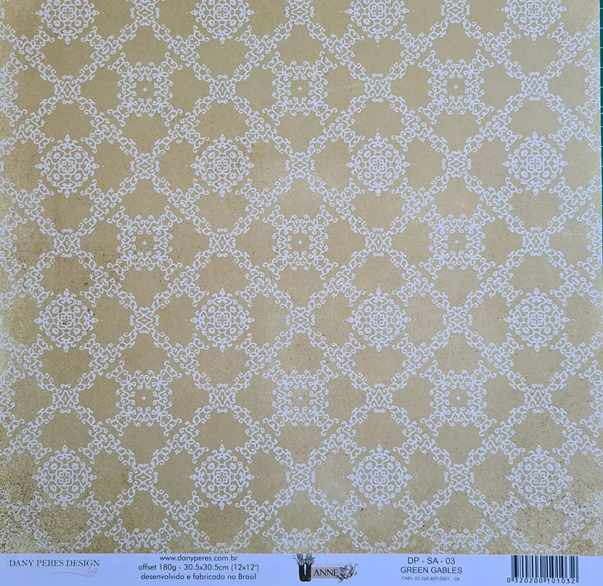Papel Scrap - Coleção Simplesmente Annie DP -SA - 03 GREEN GABLES - Imagem 3