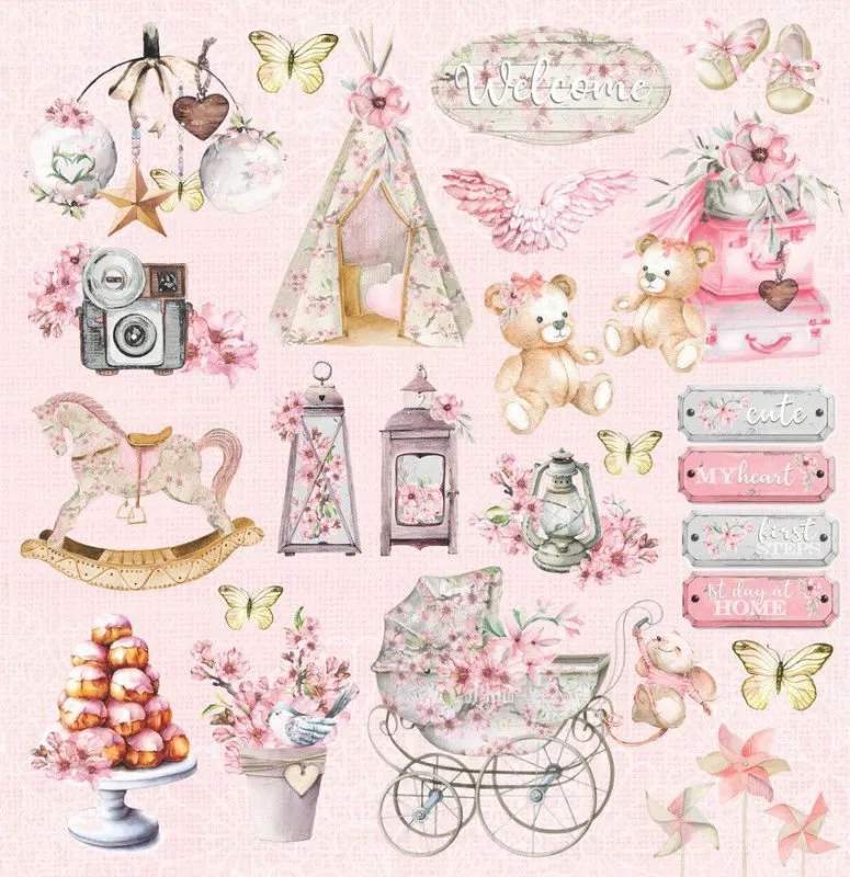 Papel Scrap - Coleção Little Heart - LIH02 - Imagem 3